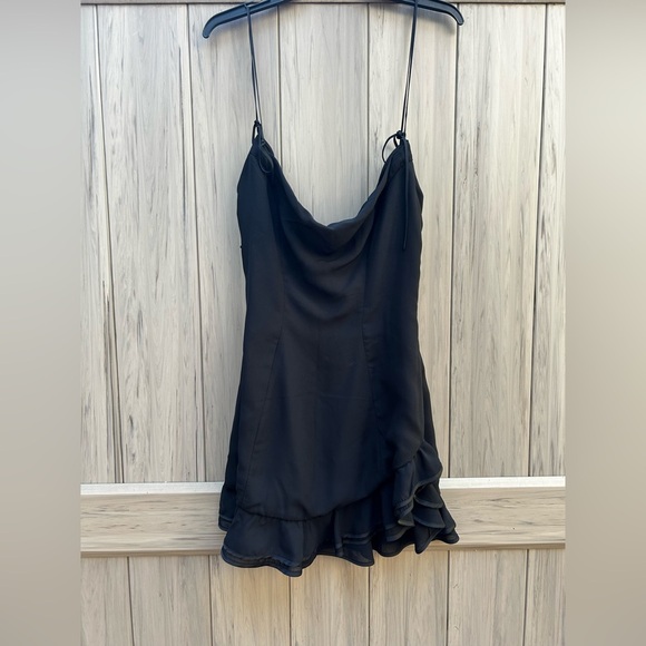 HOUSE OF CB 'Rossella' Black Ruffle Mini Dress - Picture 7 of 15